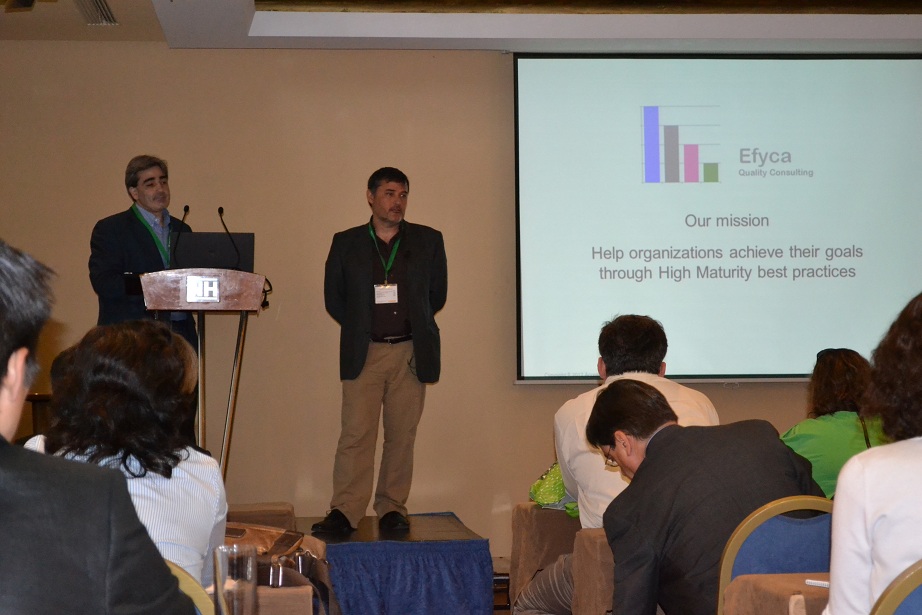 Jaime Mata and Ricardo Panero presenting at the SEPG-EU 2012